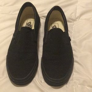 Black slip on vans